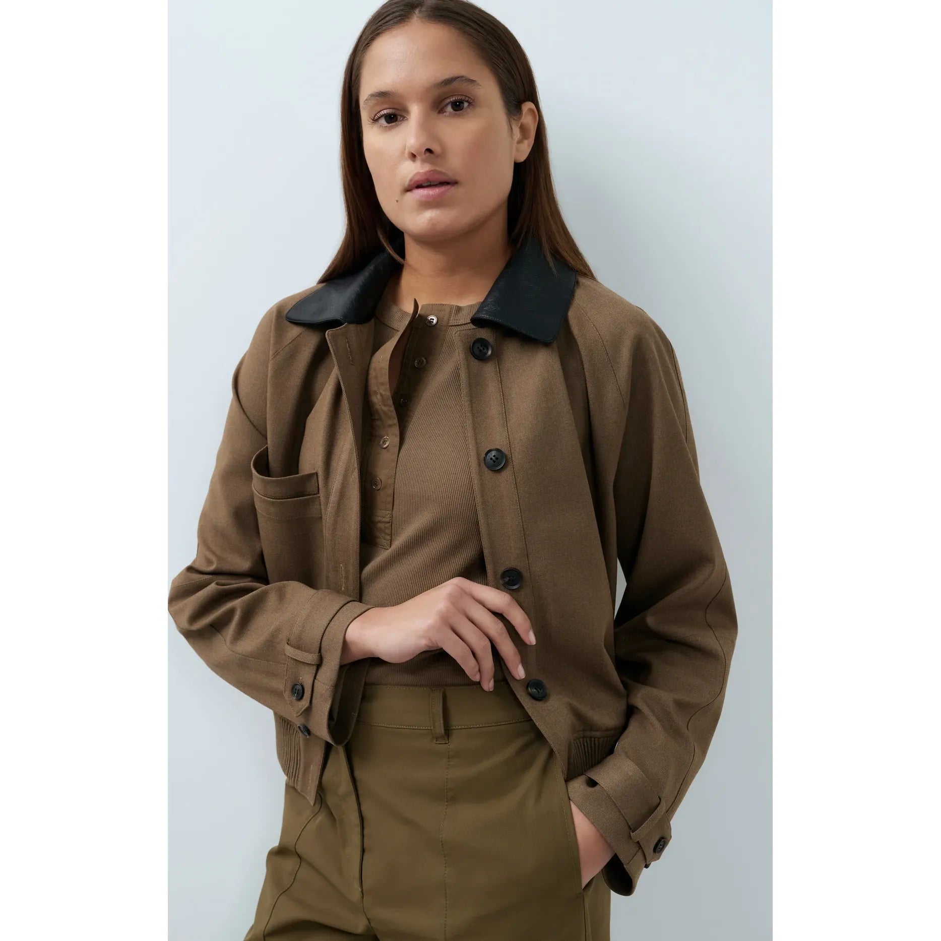 Melange Bomber Jacket
