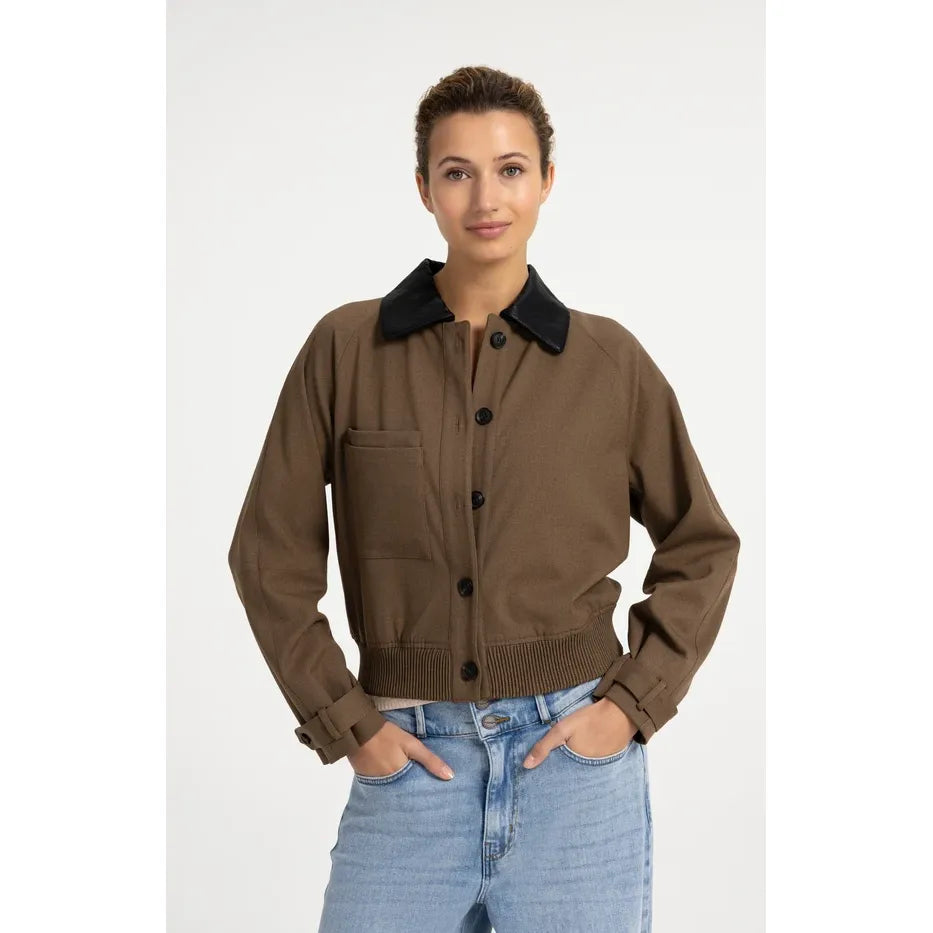 Melange Bomber Jacket