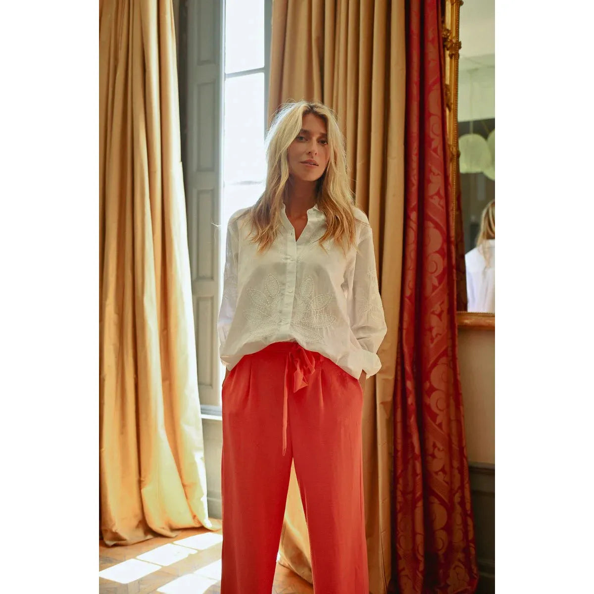 Oversized Embroidered Shirt