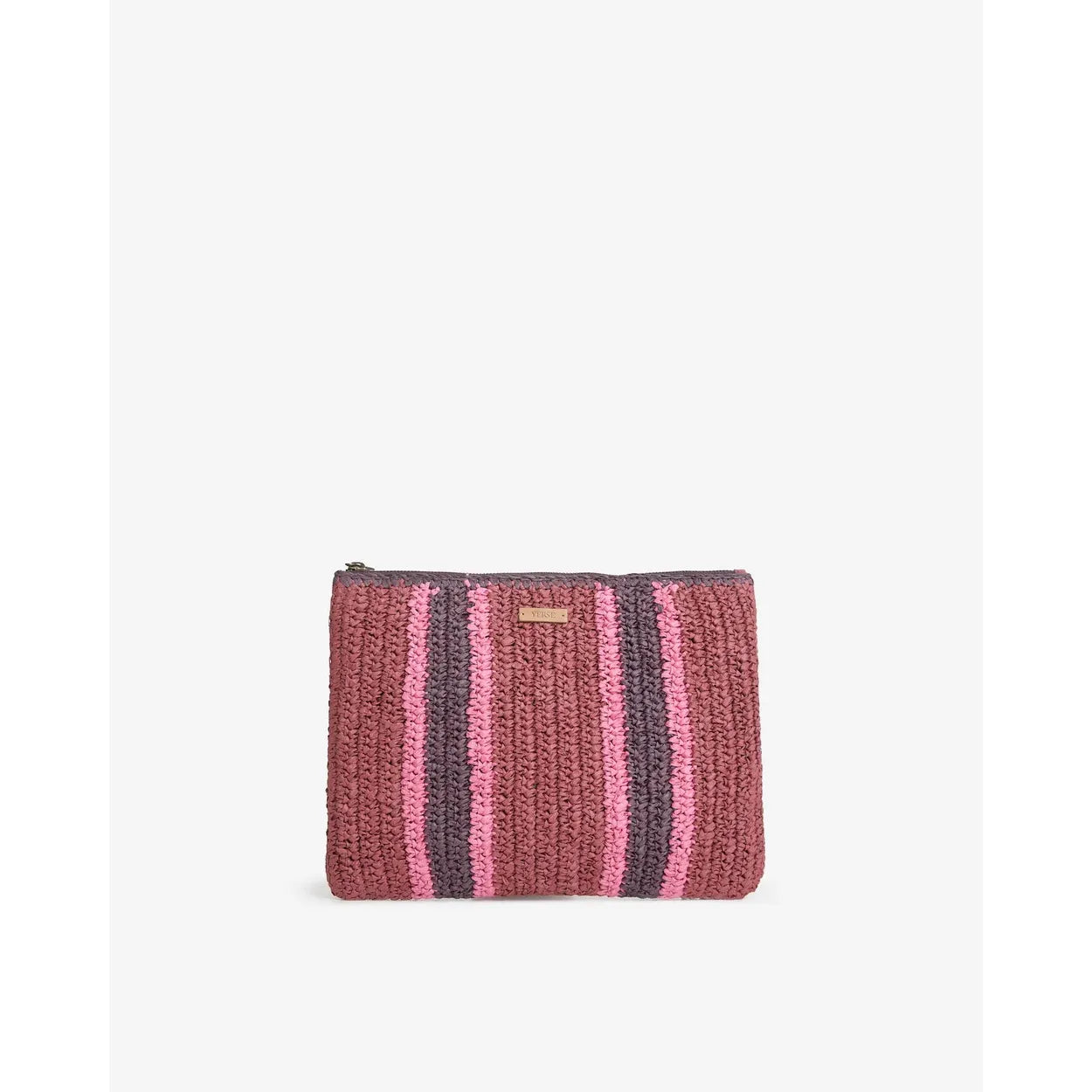 PAROS STRIPED CLUTCH