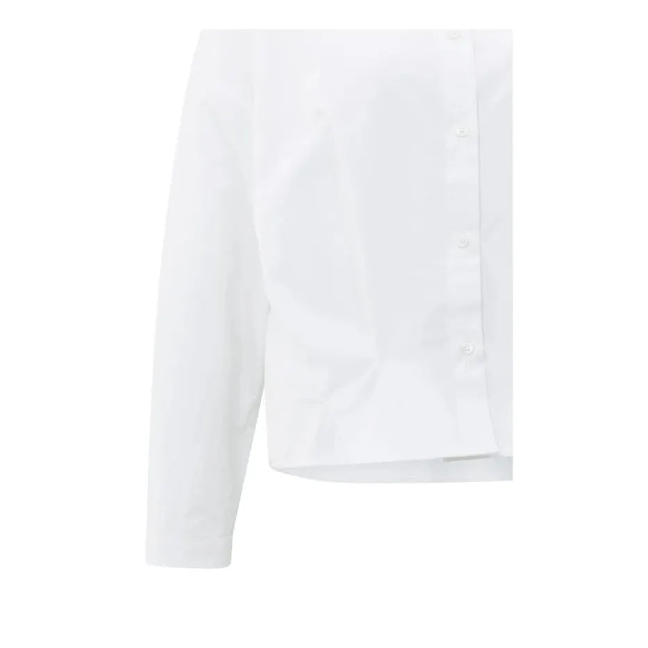 Poplin Blouse with front pleat details & Classic Collar