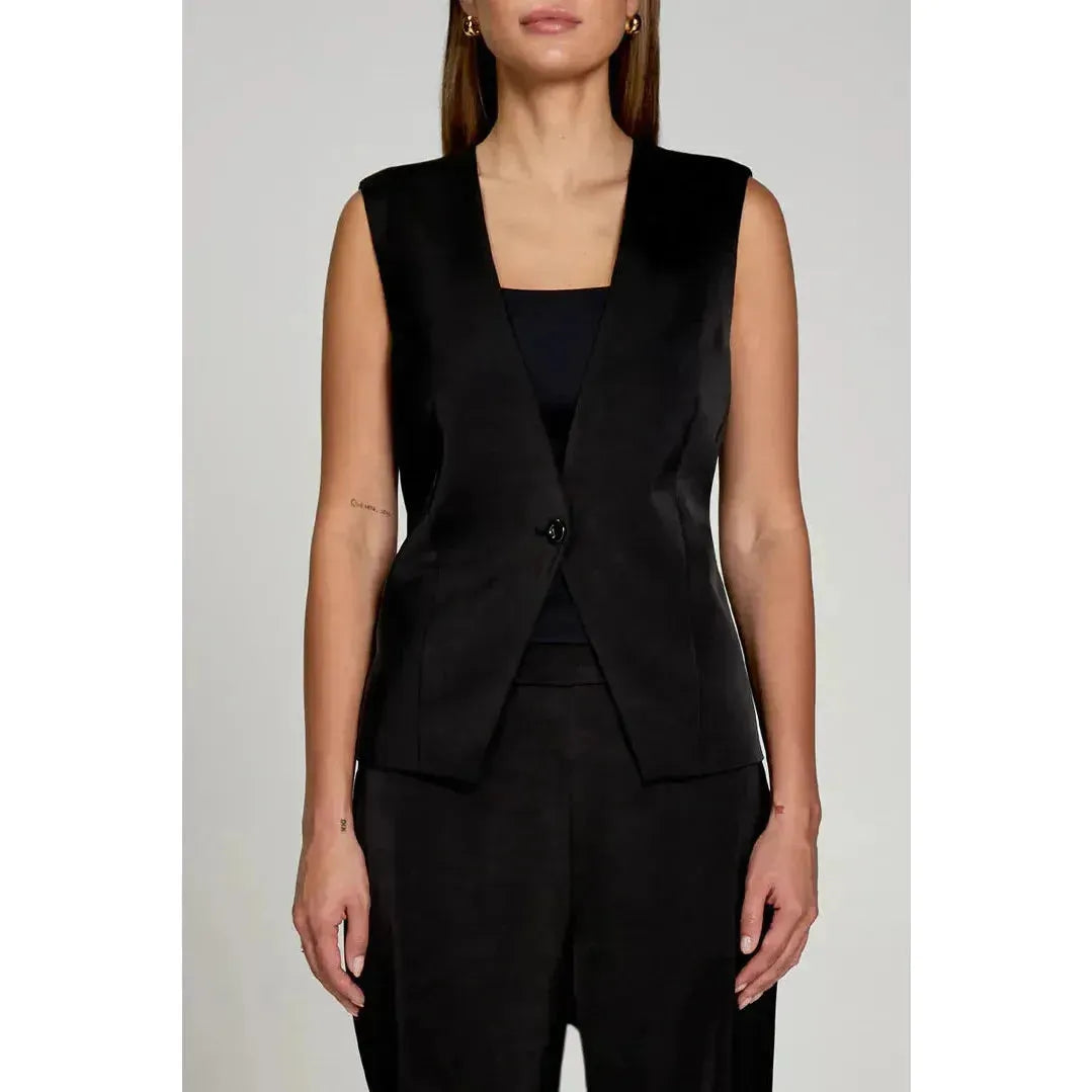 Suit Me Up Satin Vest