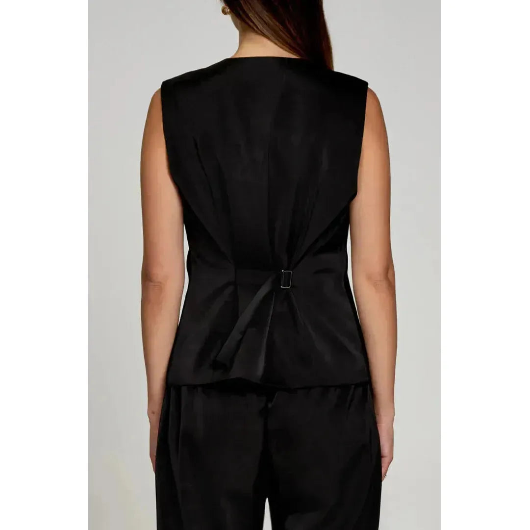 Suit Me Up Satin Vest