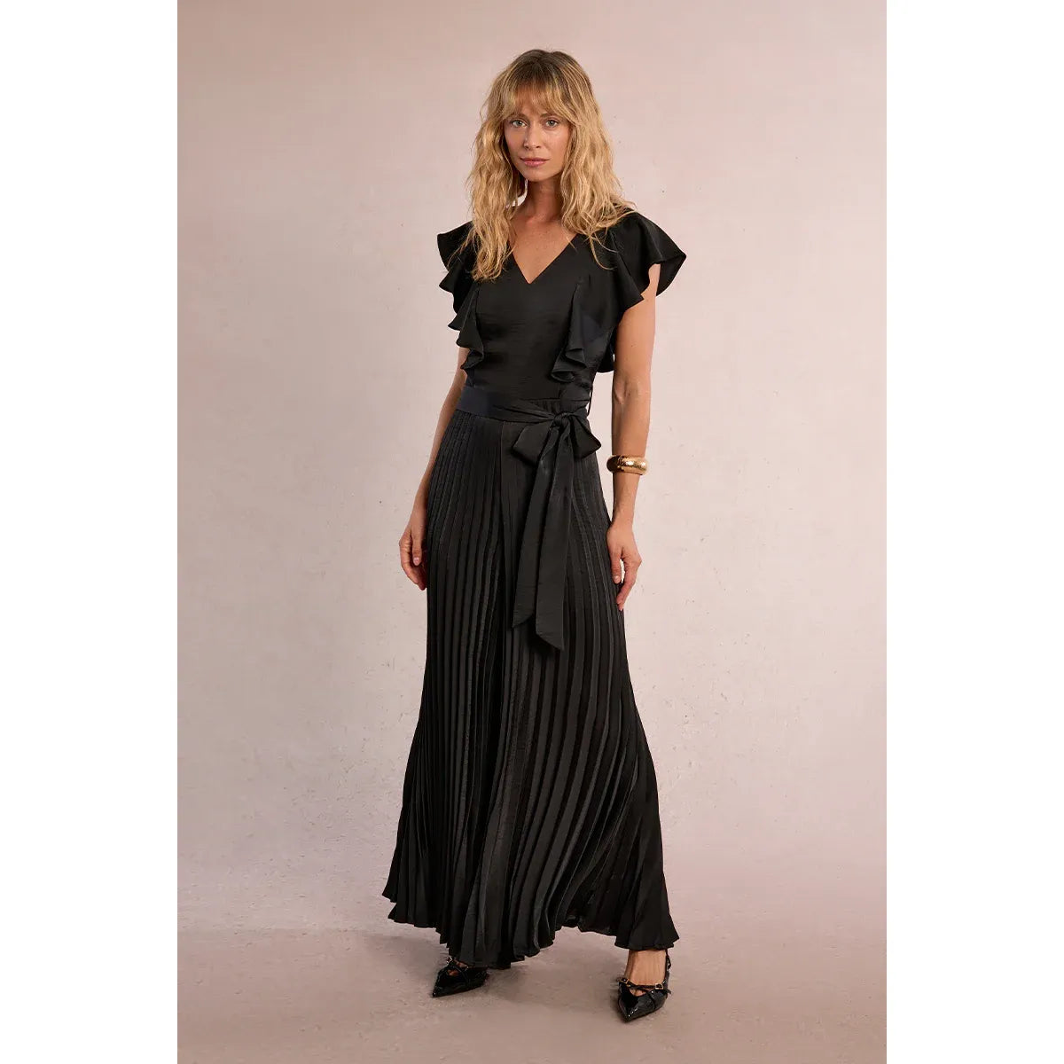 Midnight Muse Pleated Jumpsuit