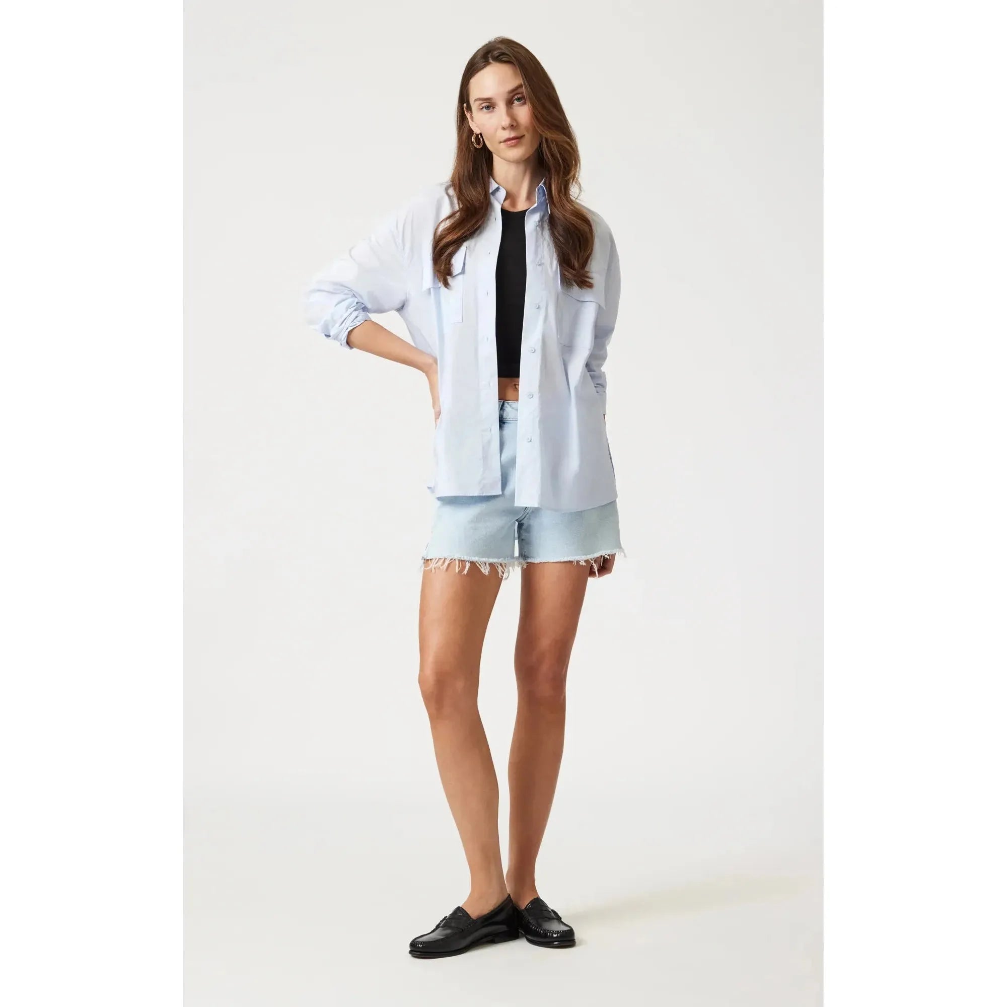 Heidi Straight Leg Shorts | High Rise