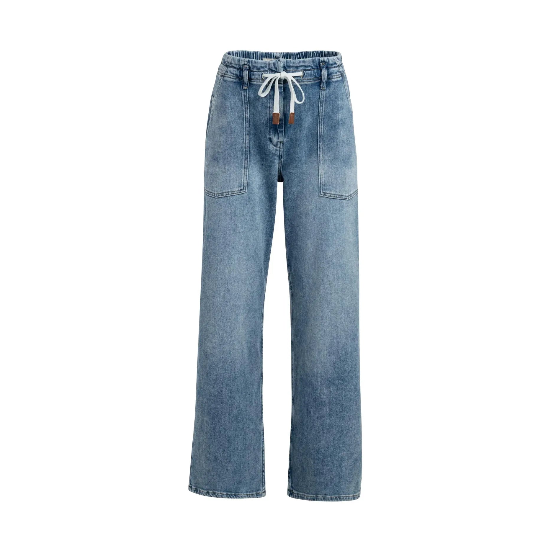 Loose Fit Worker Straight Denim Jeans
