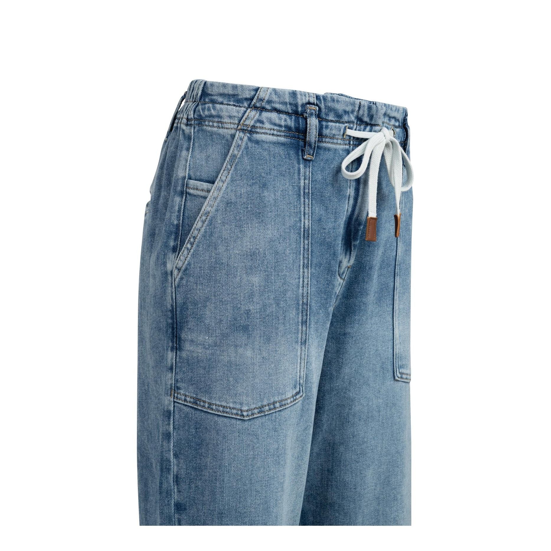 Loose Fit Worker Straight Denim Jeans