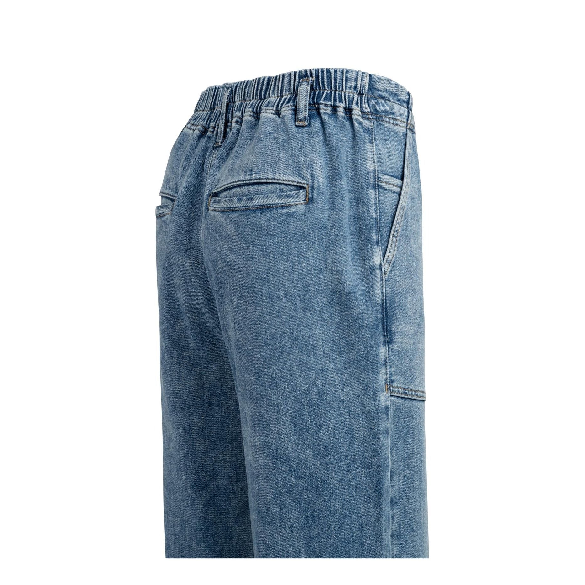 Loose Fit Worker Straight Denim Jeans
