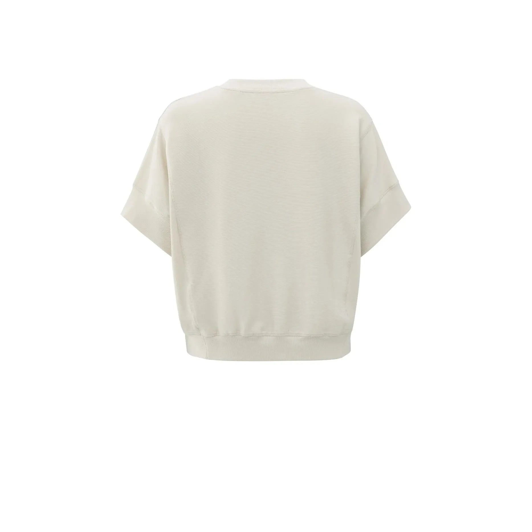 Short Sleeve Ribbed Jersey Top