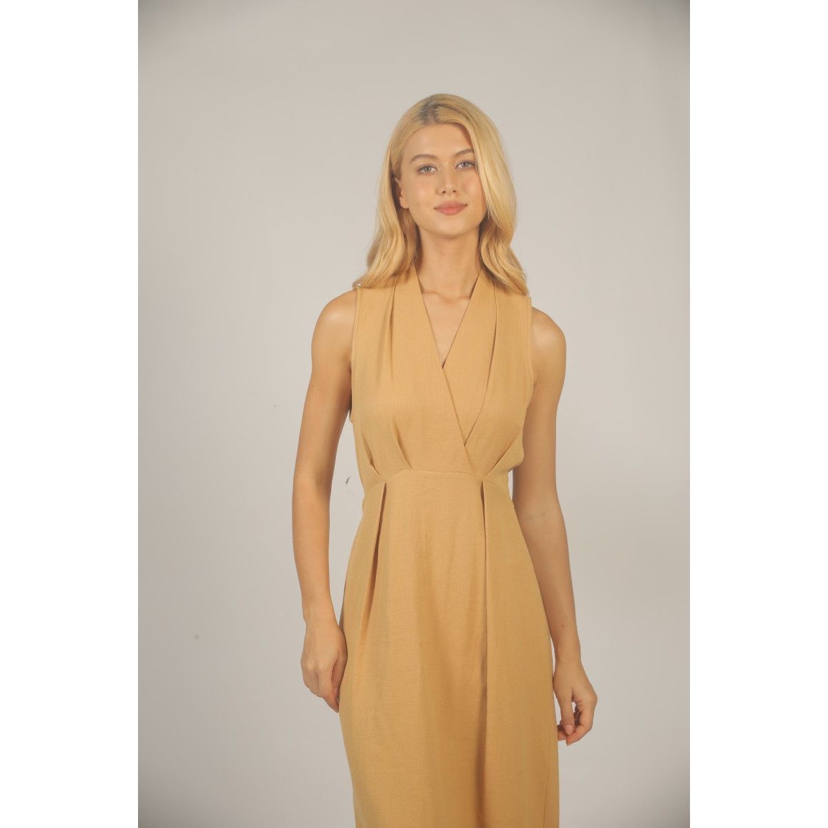 Golden Horizon Midi Dress