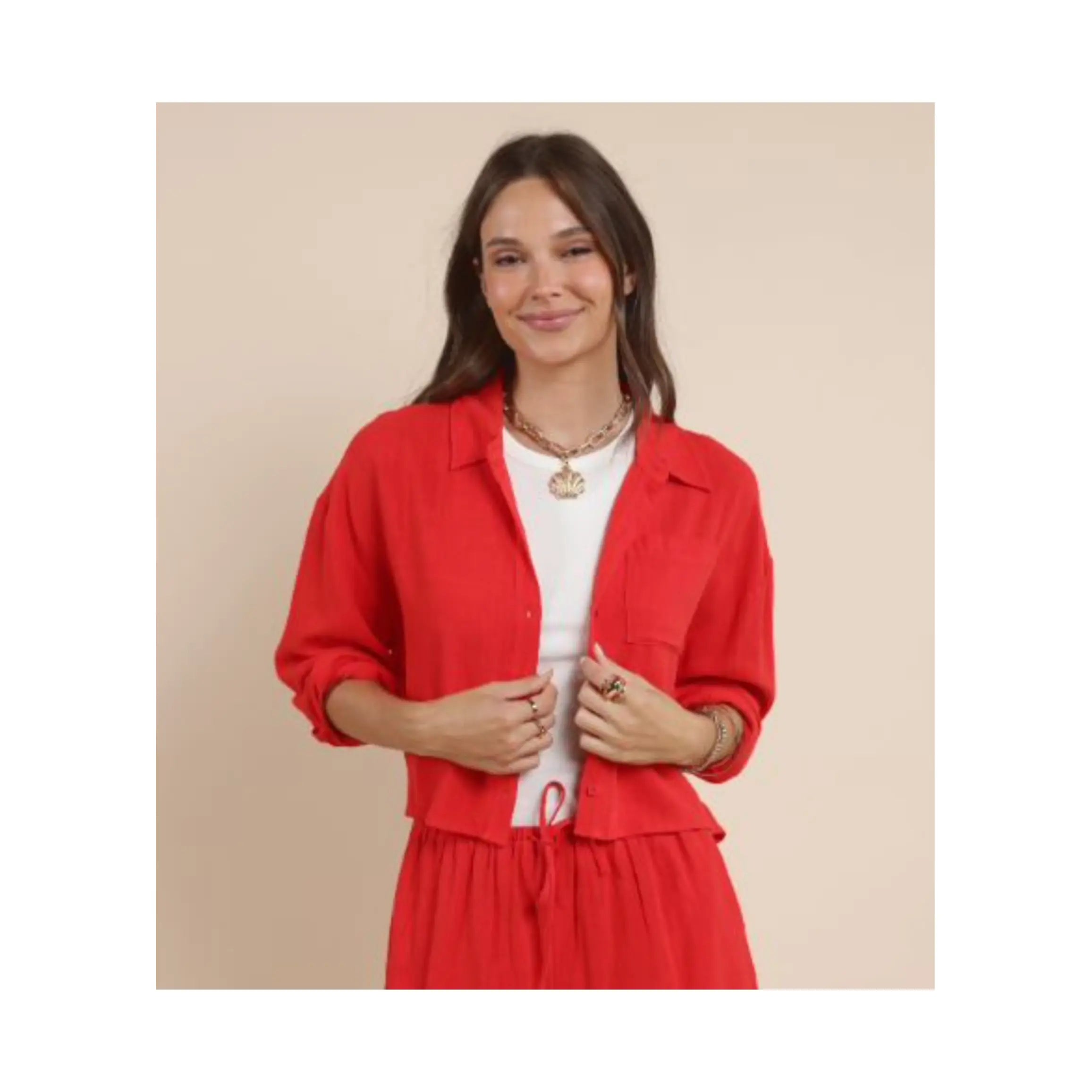 Sugarloaf Loose Button Up Shirt
