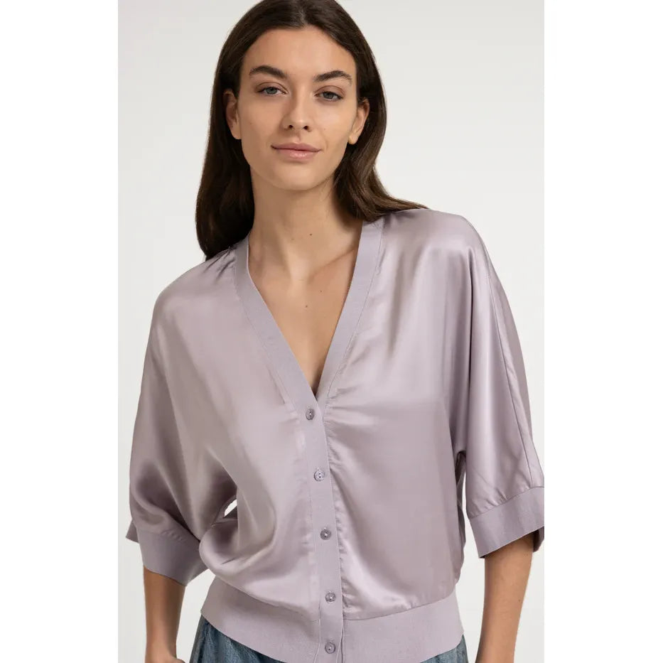 Iris Satin Cardigan