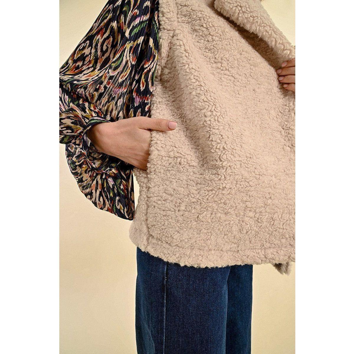 Sheepskin Effect Sleeveless Vest