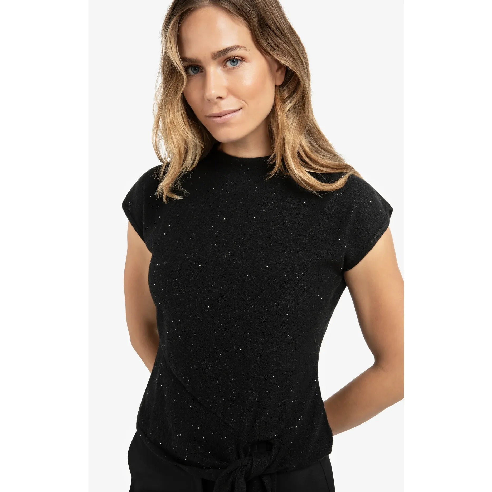 Knot Sequin Sweater