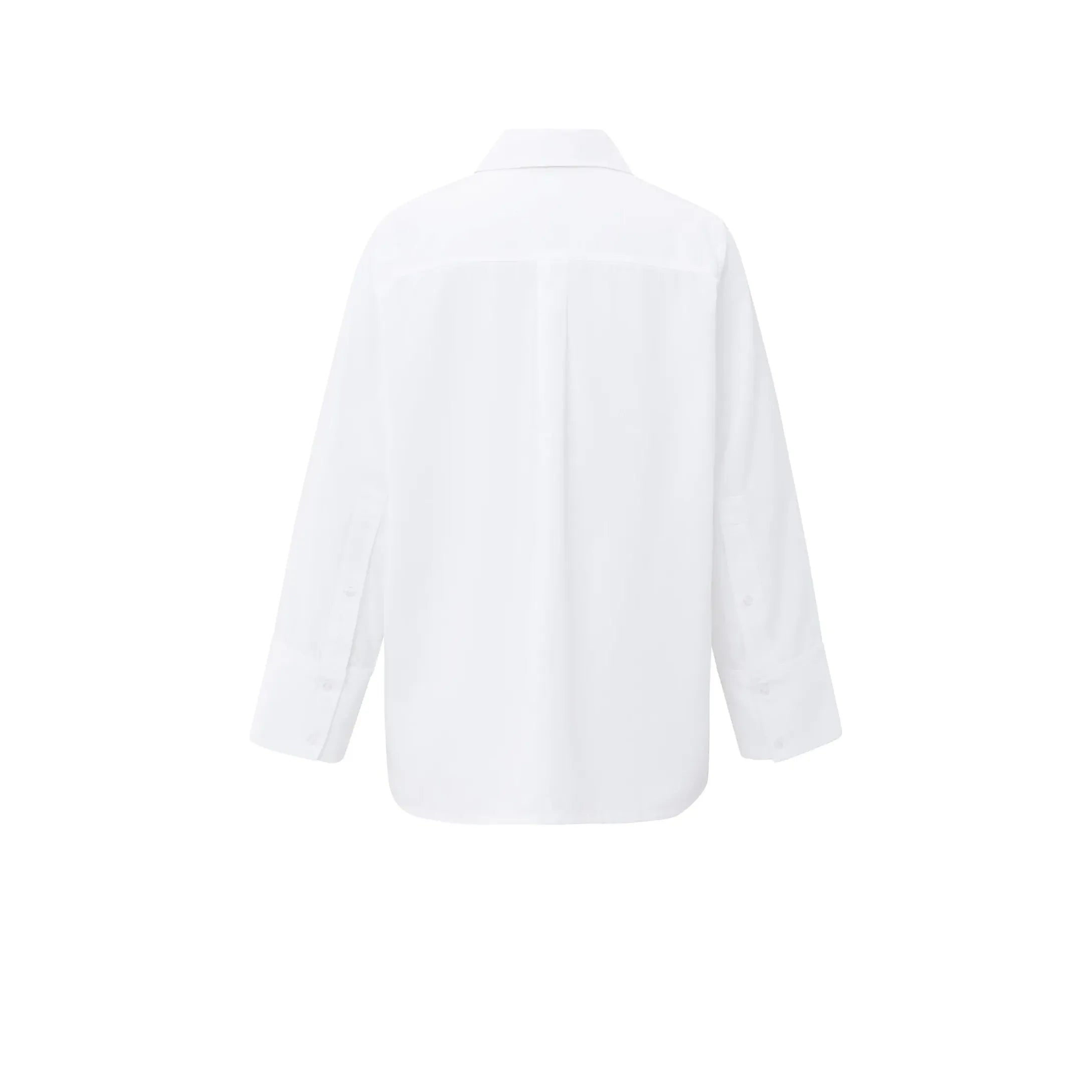 Soft oversized blouse with wide cuffs and chest pocket