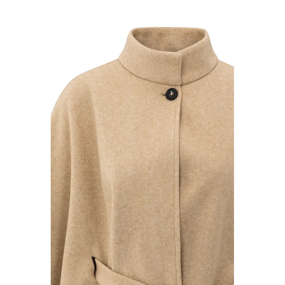 Soft Woven Belted Poncho