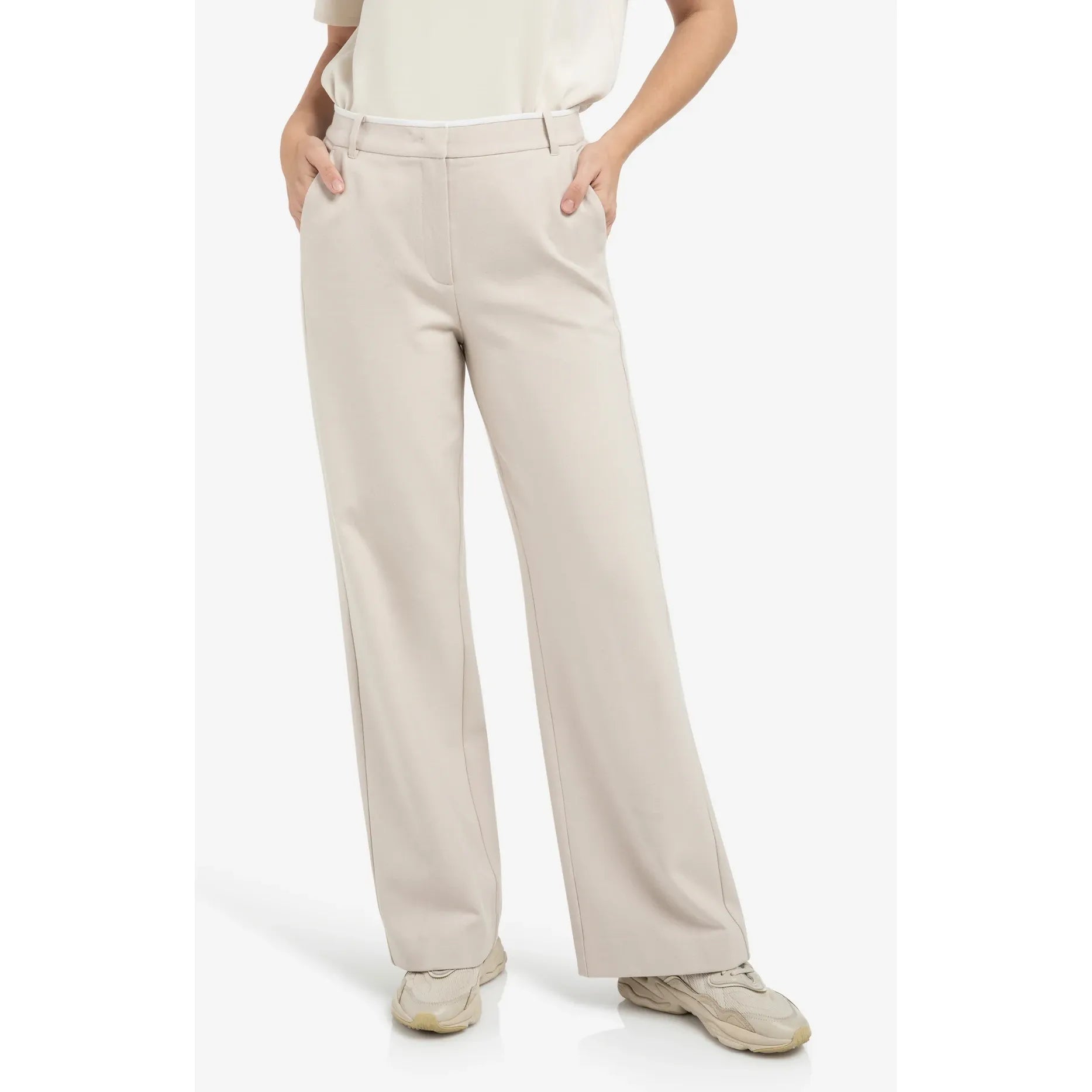 Soft Woven Wide Leg Trousers