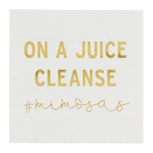 On A Juice Cleanse Cocktail Napkins