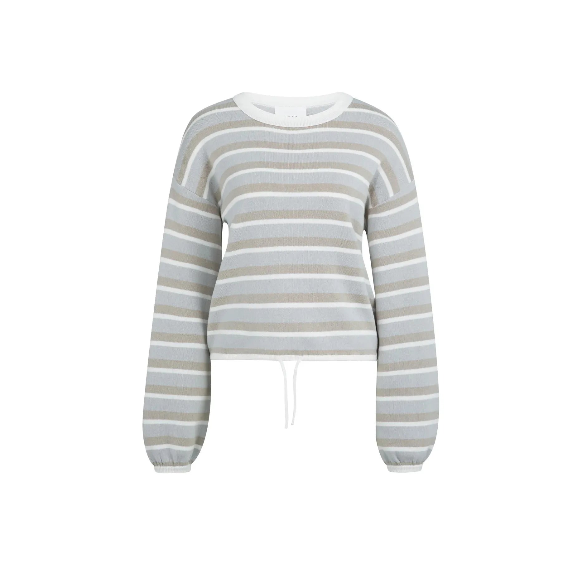 Striped Drawstring Sweater