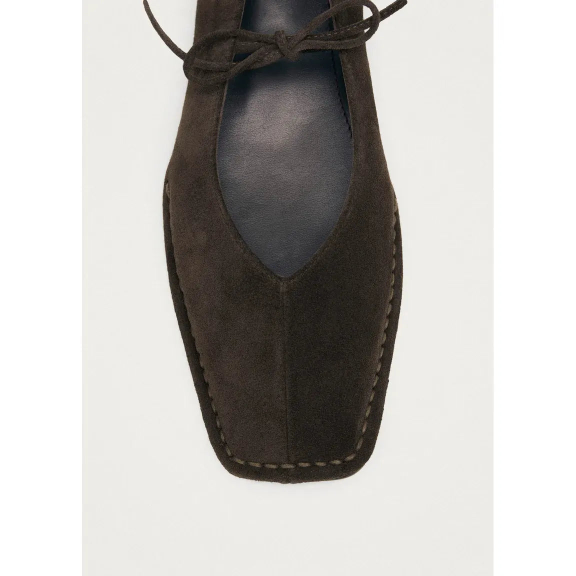 ALOHAS - Sway Suede Coffee Brown Leather Ballet Flats