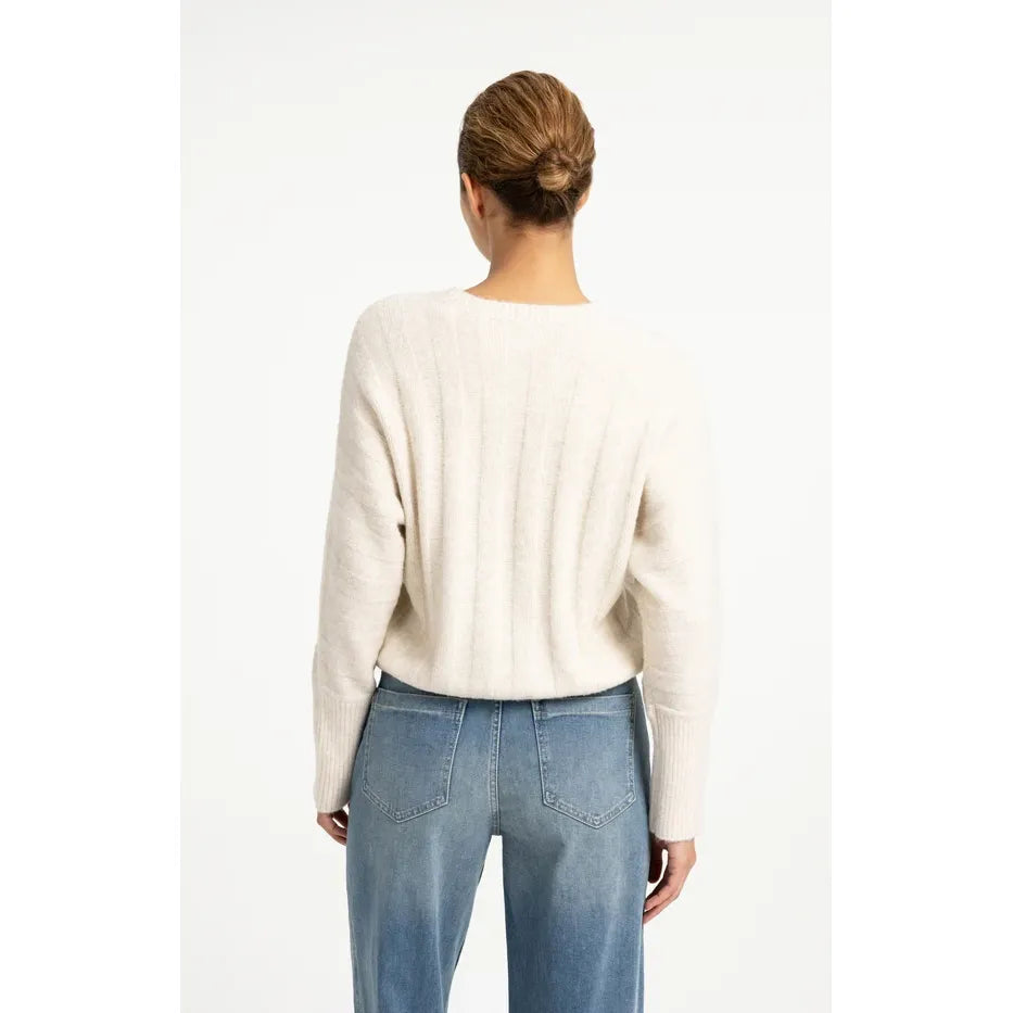 Batwing Sleeve Drawcord Sweater
