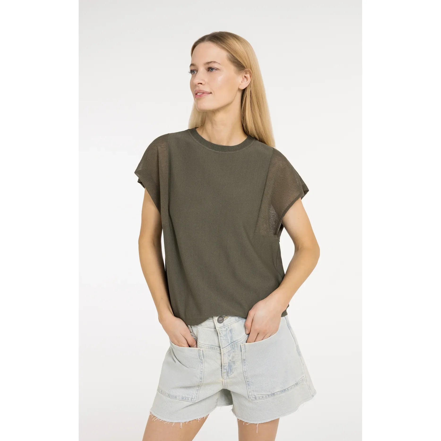 Sienna Sheer Sleeve Top