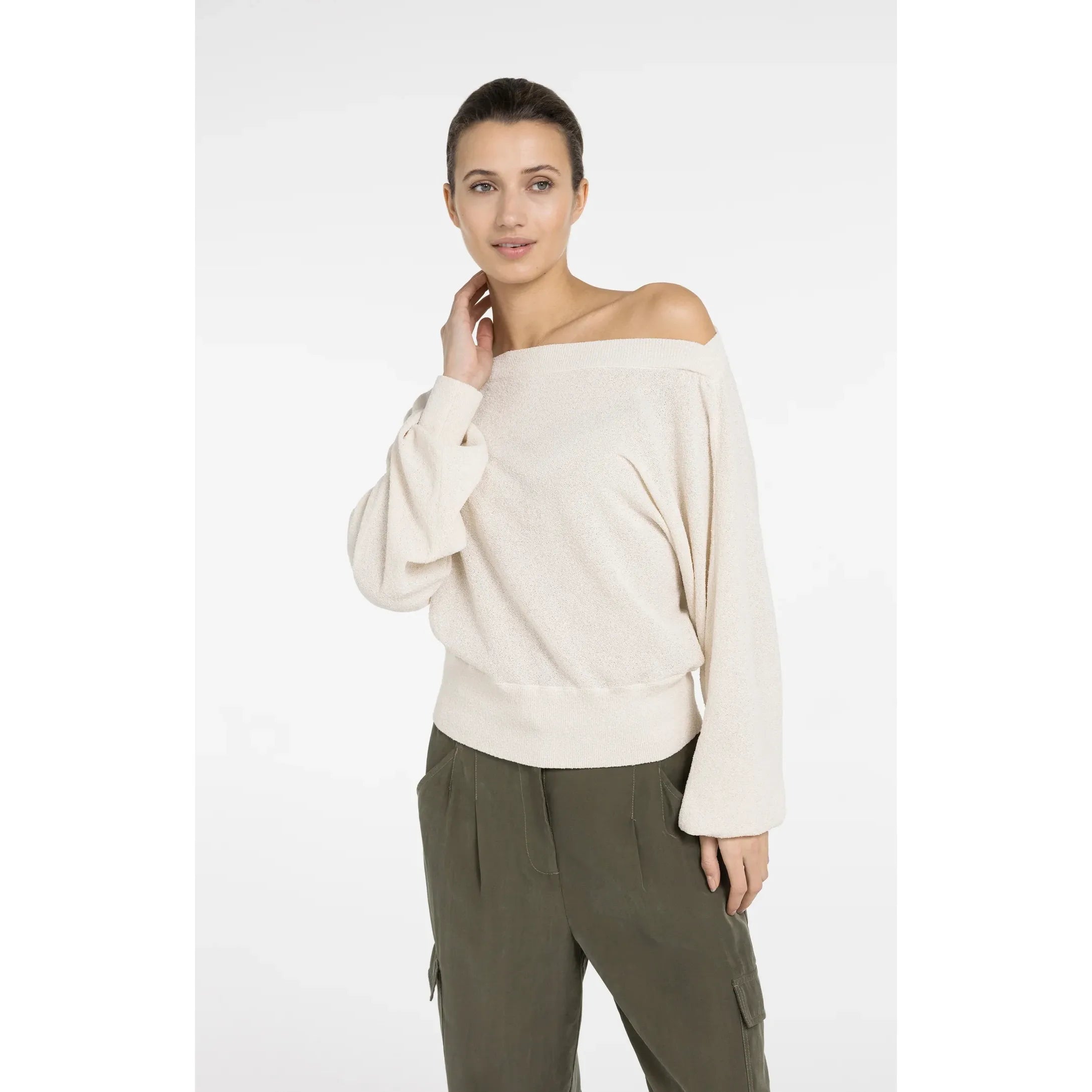 Batwing Towel Knit Sweater