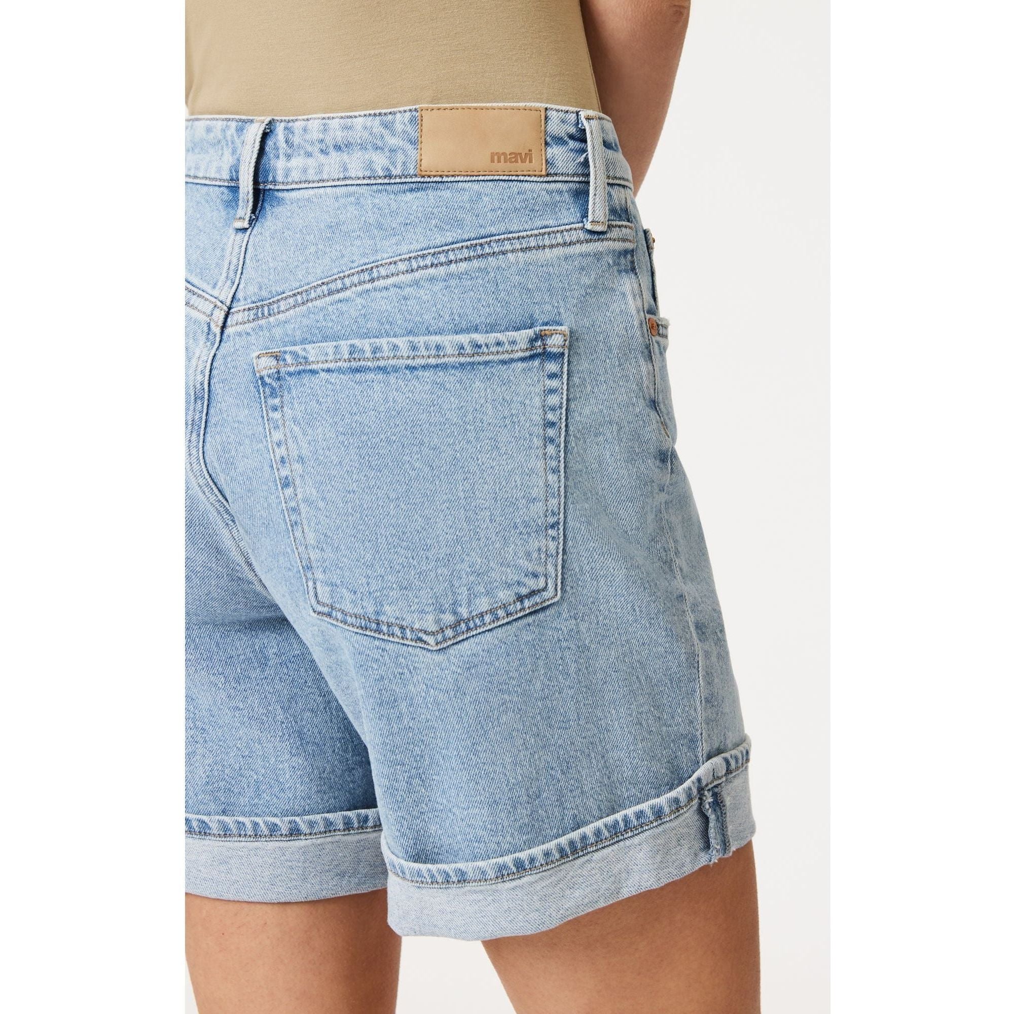 Heidi Long Cuffed Shorts | High Rise