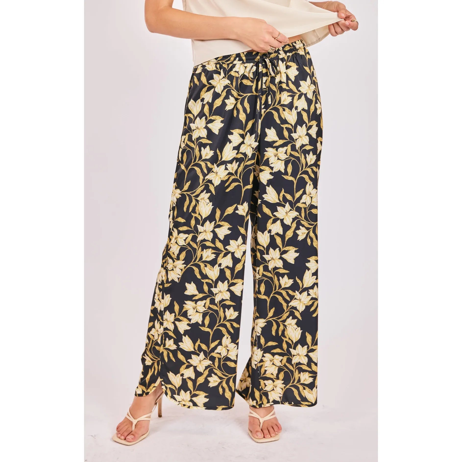 Gala Satin Pull On Pants