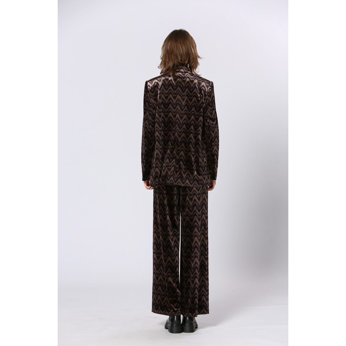 Velvet Wide-Leg Pants