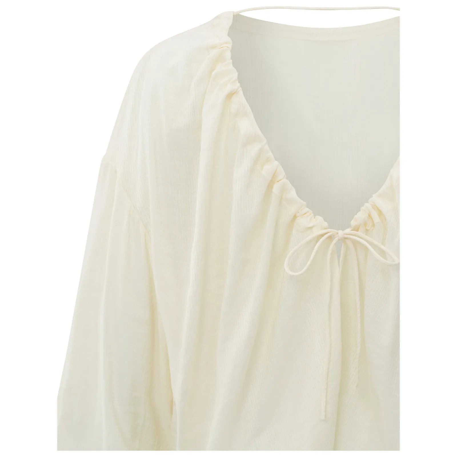 Crinkle Top with Low Back