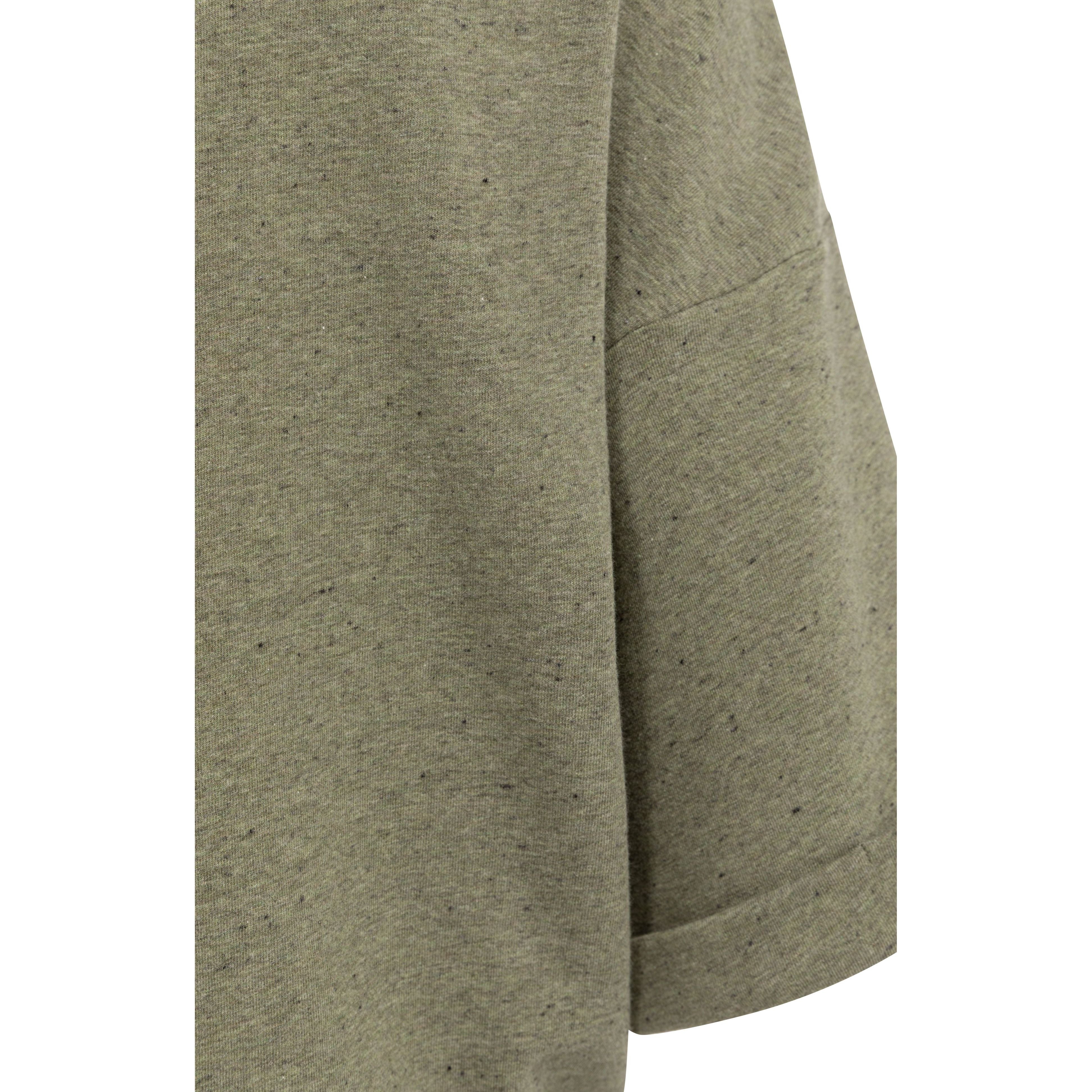 Melange Drawcord Sweat Tee