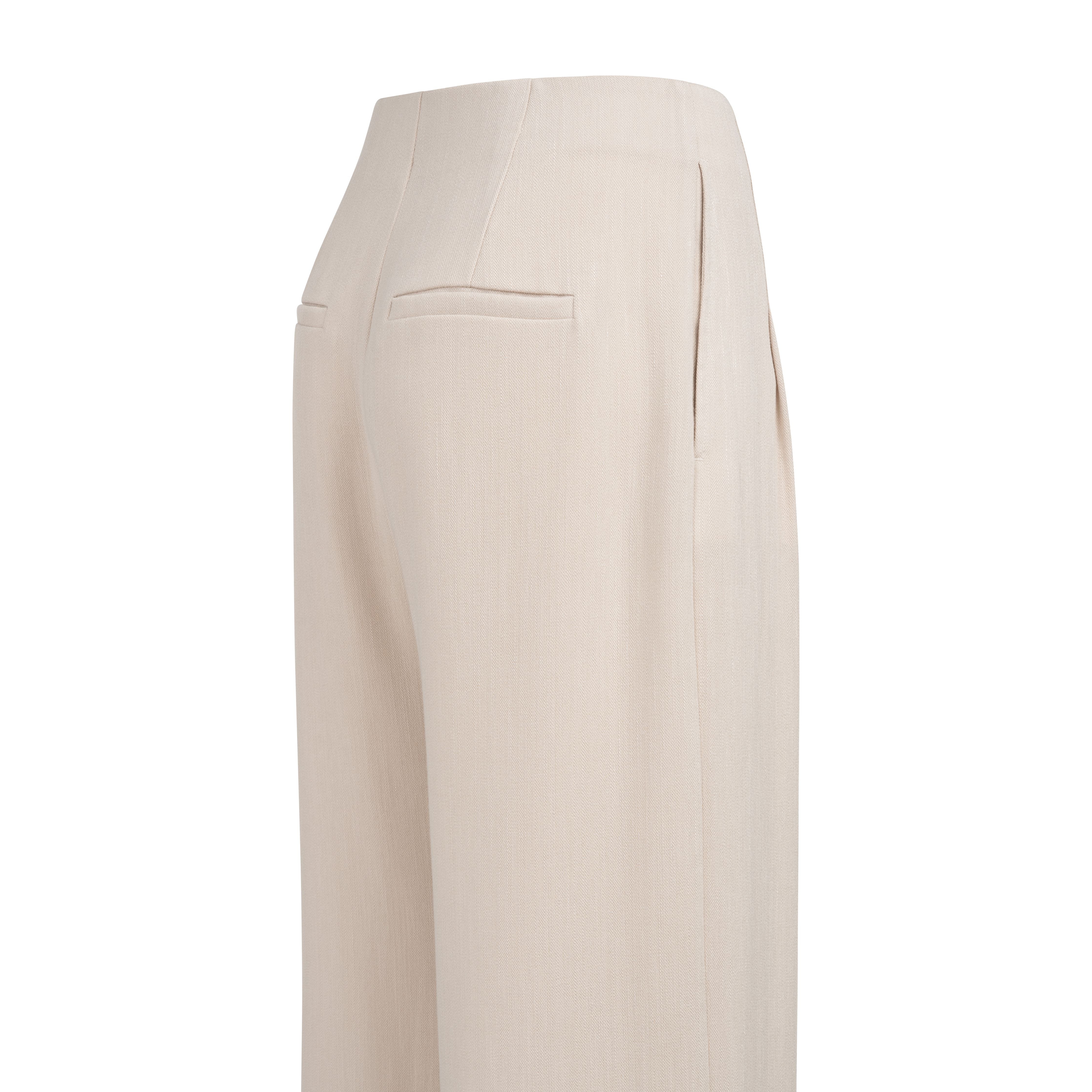 Fringe Linen Blend Trouser
