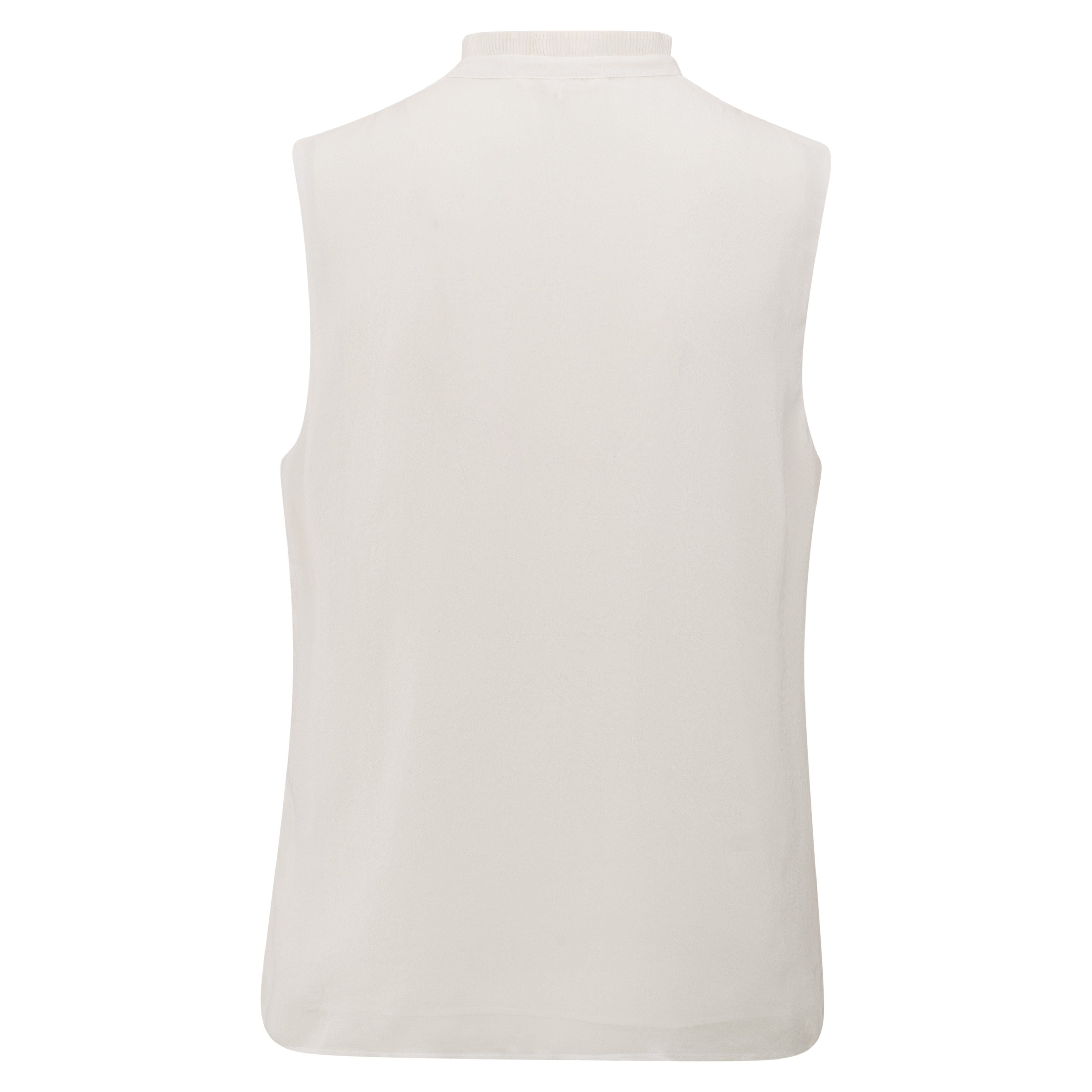 Ruffled Collar Sleeveless Top