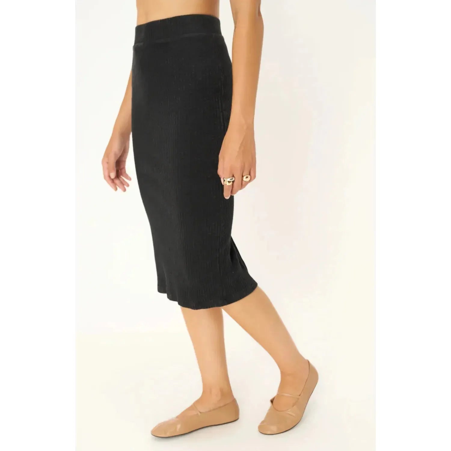 Kostas Washed Rib Skirt