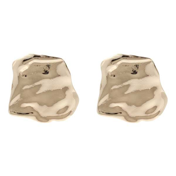 Merx 03-14339-1 Gold Hammered Earrings