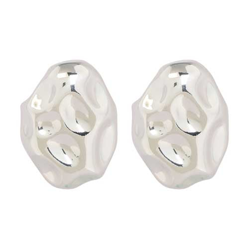 Merx 03-5758 Silver Hammered Earrings