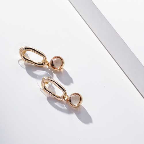 Merx 03-5857-1 Gold and Topaz Earrings