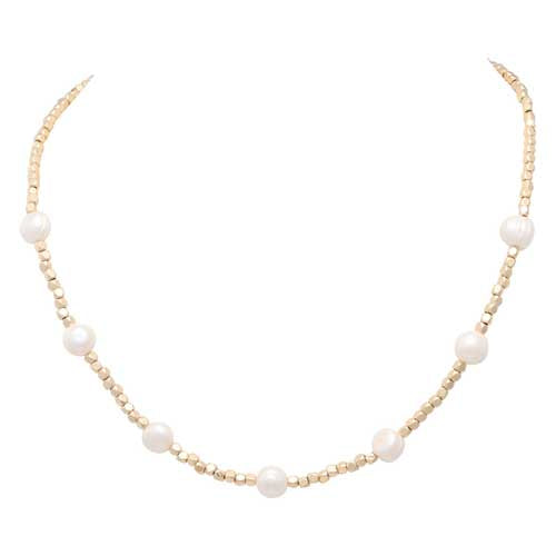 Merx 06-02471-1 Pearl and Gold Necklace