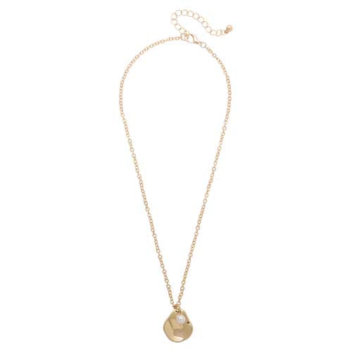 Merx 06-14245-1 Gold with Pearl Necklace
