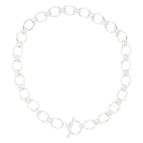 Merx 06-14452 Silver Chain Necklace