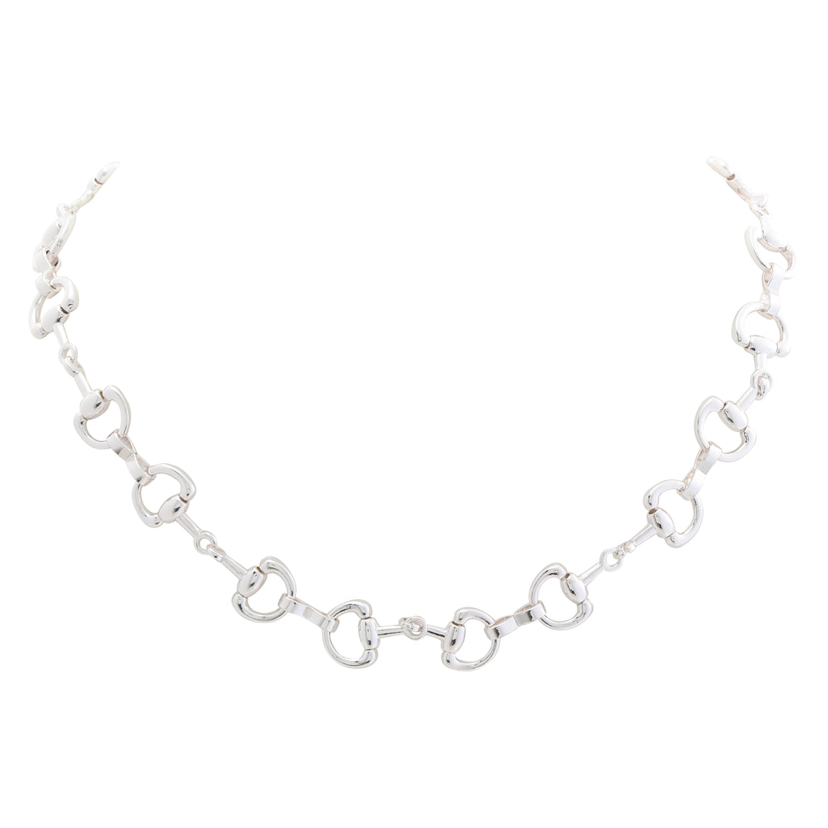 Merx 06-14469 Short Silver Necklace