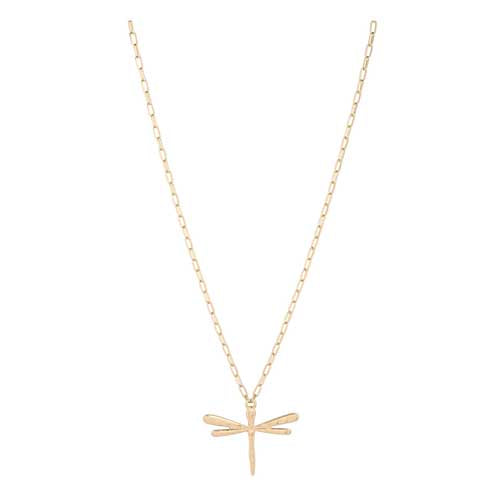 Merx 06-4939-1 Gold Dragonfly Necklace