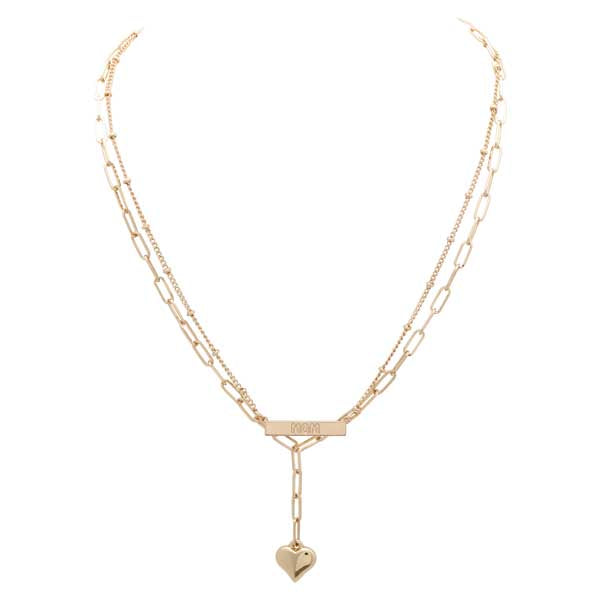 Merx 06-5872-1 Gold Mom Necklace