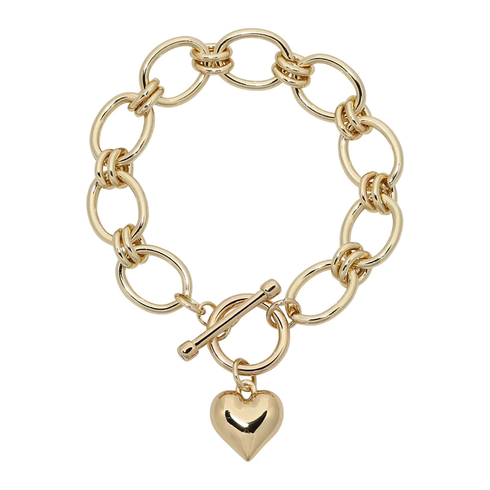 Merx Fashion Chain Bracelet Gold 20cm