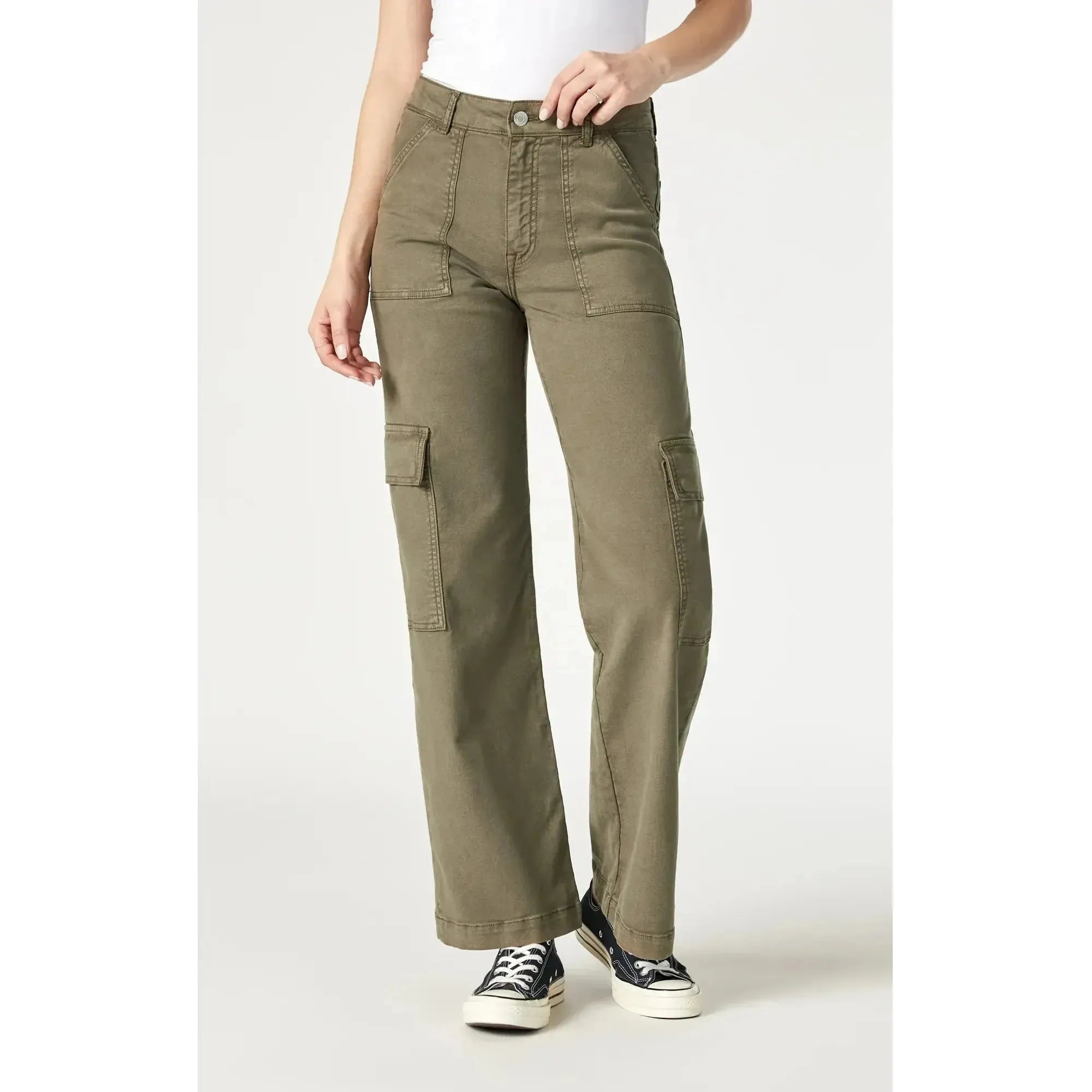 Alva Straight Leg Cargo Pants | High Rise