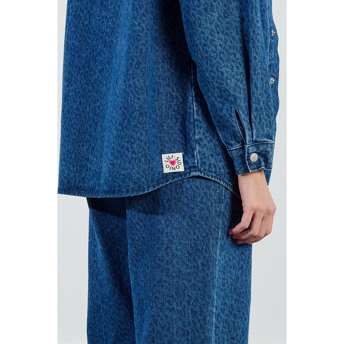 Blue Denim Cheetah Shirt