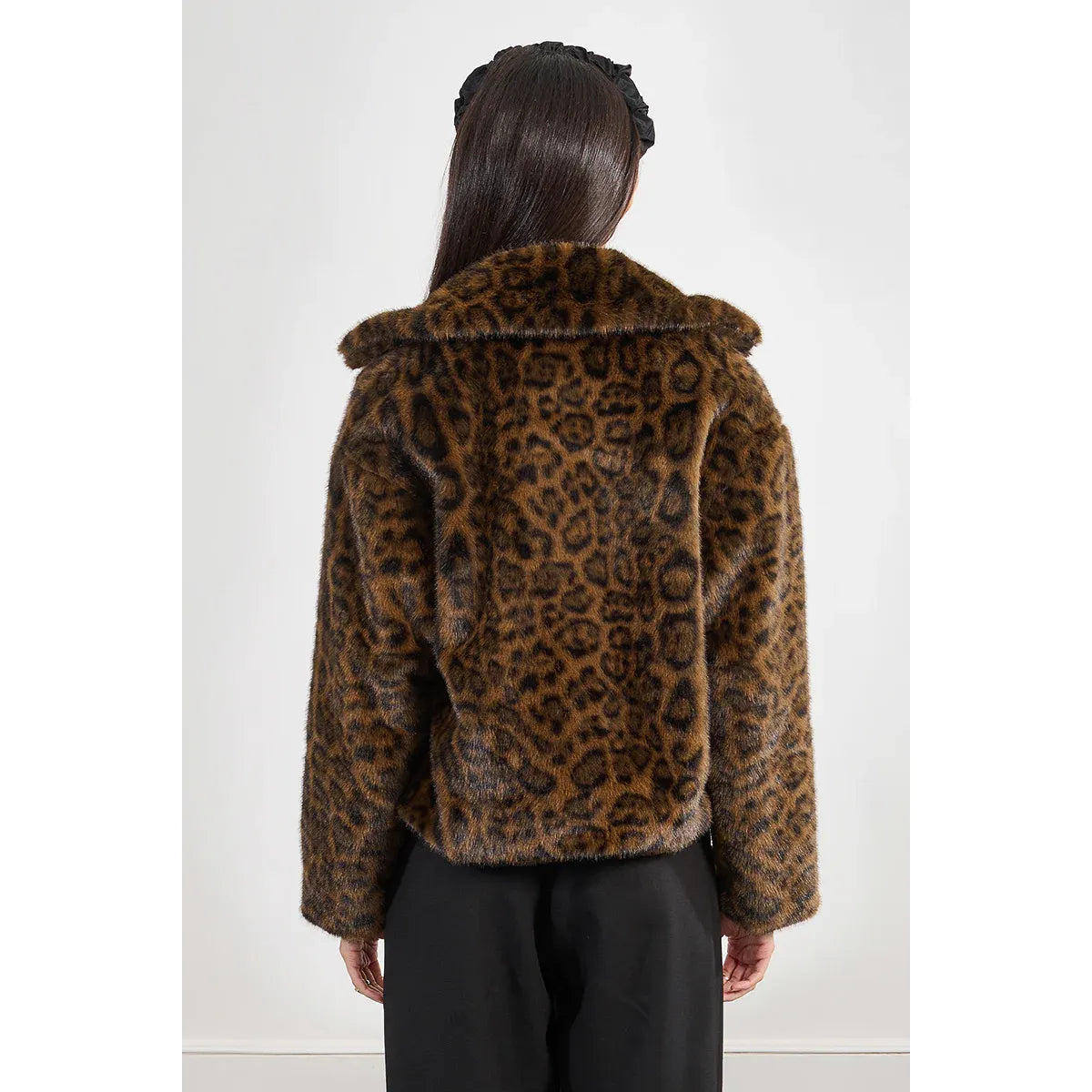 Leopard Faux Fur Jacket