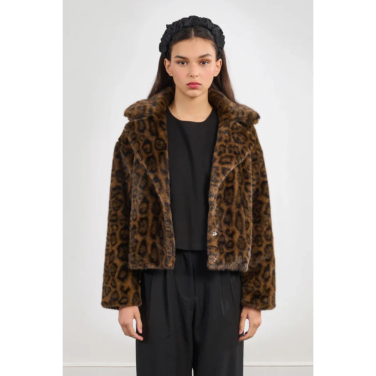 Leopard Faux Fur Jacket