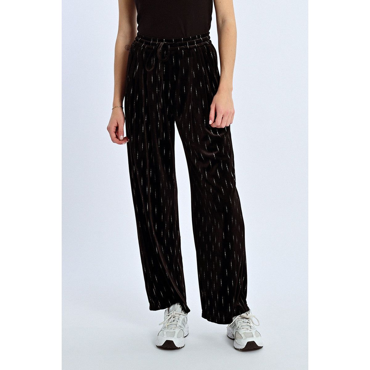 Straight Leg Velvet Jogger